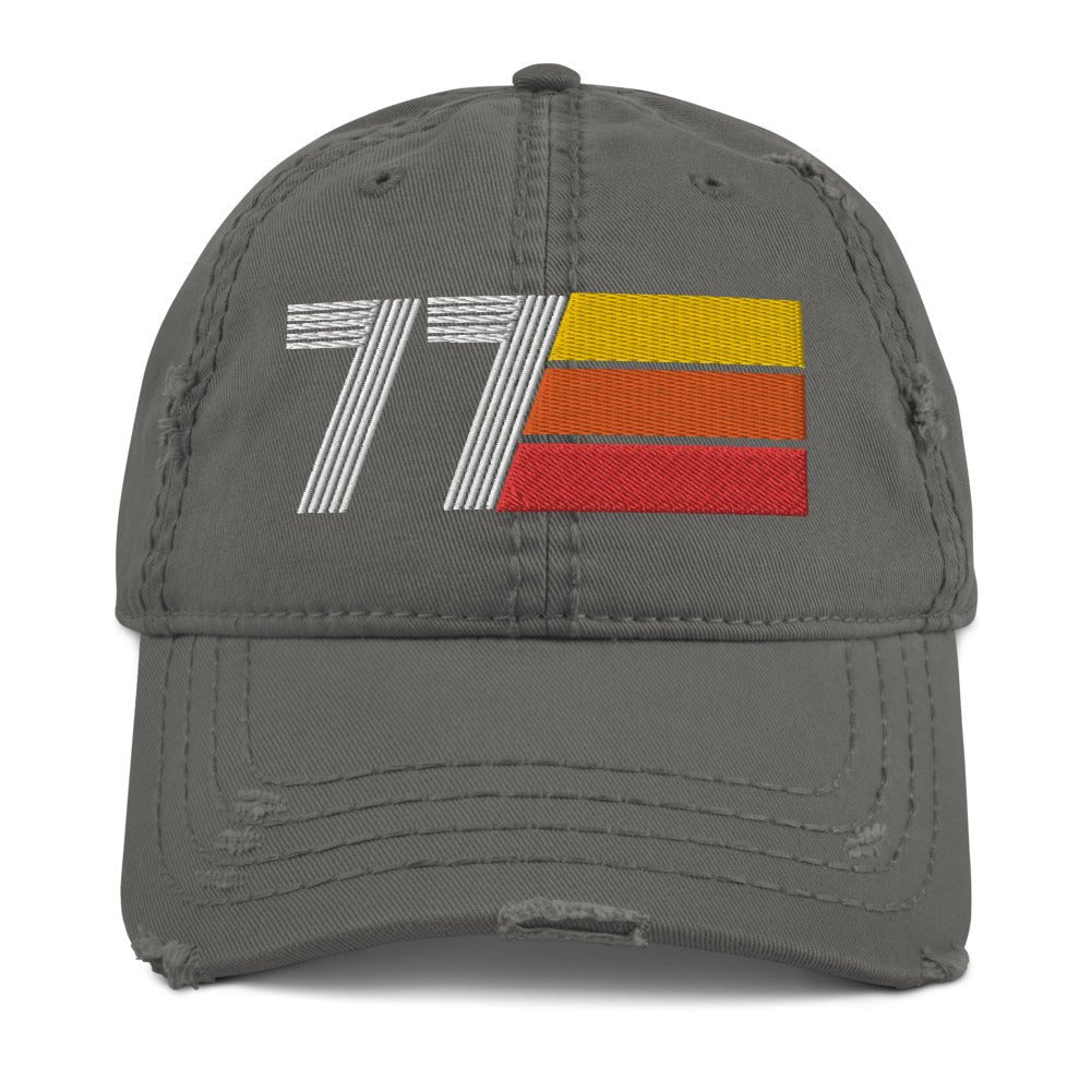 1977 Retro Distressed Dad Hat - Styleuniversal