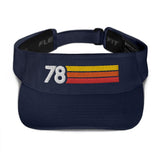 1978 RETRO BIRTHDAY ANNIVERSARY REUNION NUMBER 78 VISOR - Styleuniversal