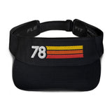 1978 RETRO BIRTHDAY ANNIVERSARY REUNION NUMBER 78 VISOR - Styleuniversal