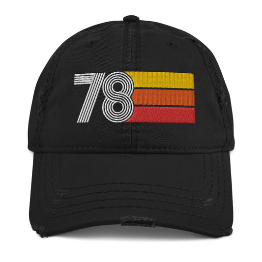 1978 Retro Distressed Dad Hat - Styleuniversal