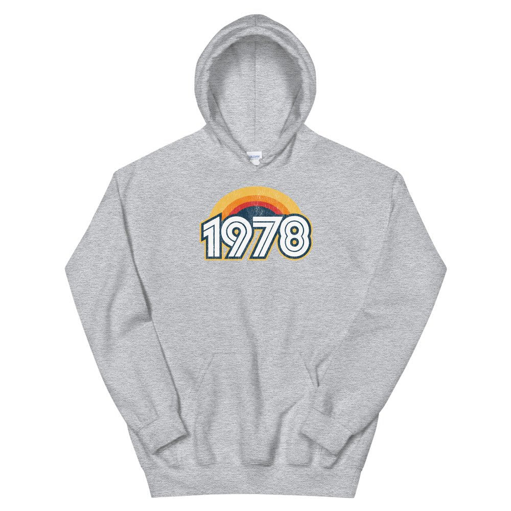 1978 Retro Sunset Unisex Hoodie - Styleuniversal