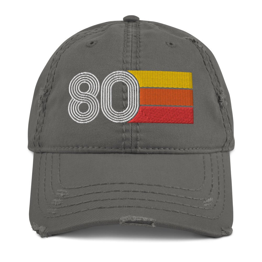 1980 Retro 80 Distressed Dad Hat - Styleuniversal
