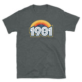 1981 Retro Horizon Short-Sleeve Unisex T-Shirt - Styleuniversal