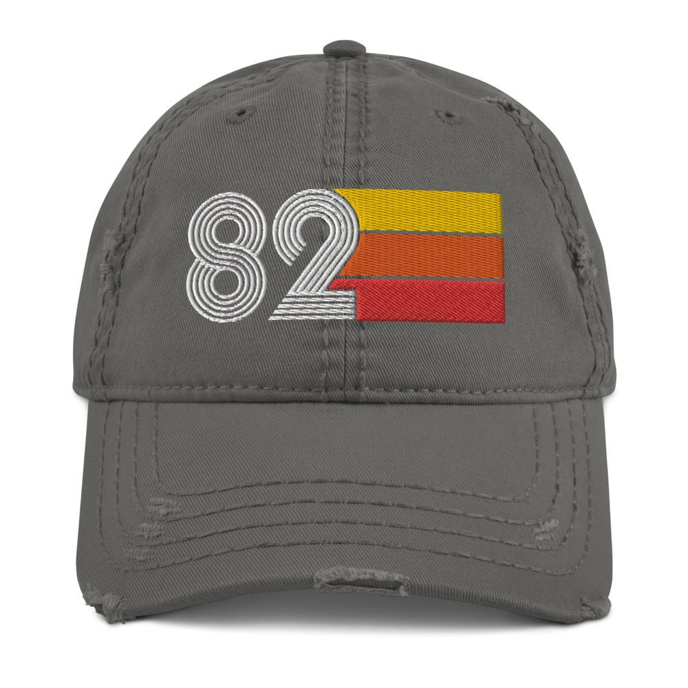 1982 Retro 82 Distressed Dad Hat - Styleuniversal
