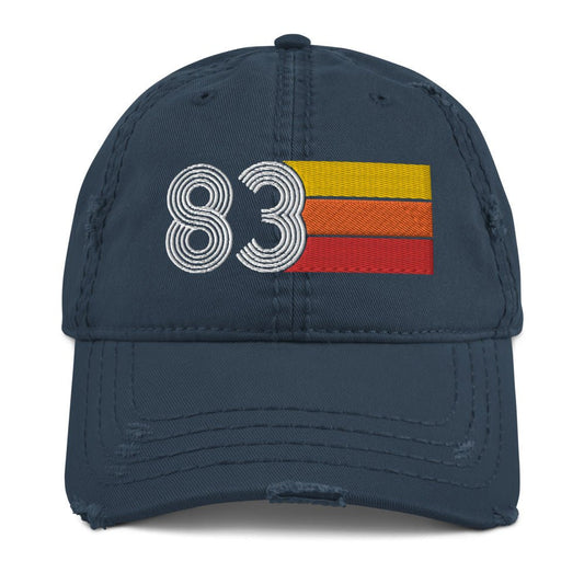 1983 Retro 83 Distressed Dad Hat - Styleuniversal