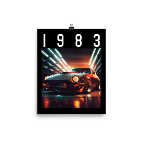 1983 Sport Car Wall Art Poster - Styleuniversal