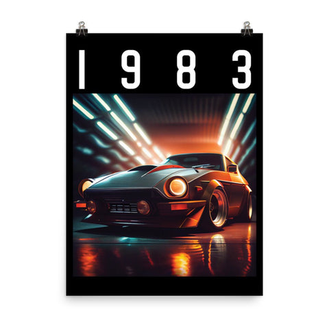 1983 Sport Car Wall Art Poster - Styleuniversal