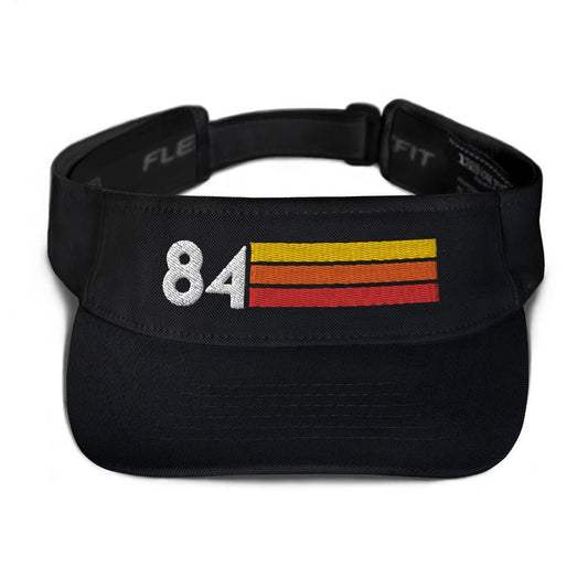 1984 Retro Birthday Anniversary Reunion Number 84 Visor - Styleuniversal