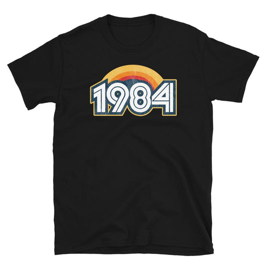 1984 Retro Horizon Short-Sleeve Unisex T-Shirt - Styleuniversal