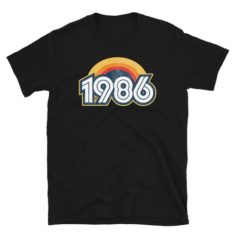 1986 Retro Horizon Short-Sleeve Unisex T-Shirt - Styleuniversal