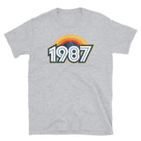 1987 Retro Horizon Short-Sleeve Unisex T-Shirt - Styleuniversal