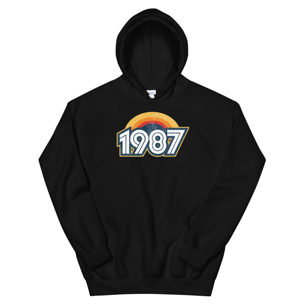 1987 Retro Sunset Unisex Hoodie - Styleuniversal