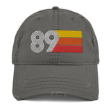 1989 Retro 89 Distressed Dad Hat - Styleuniversal