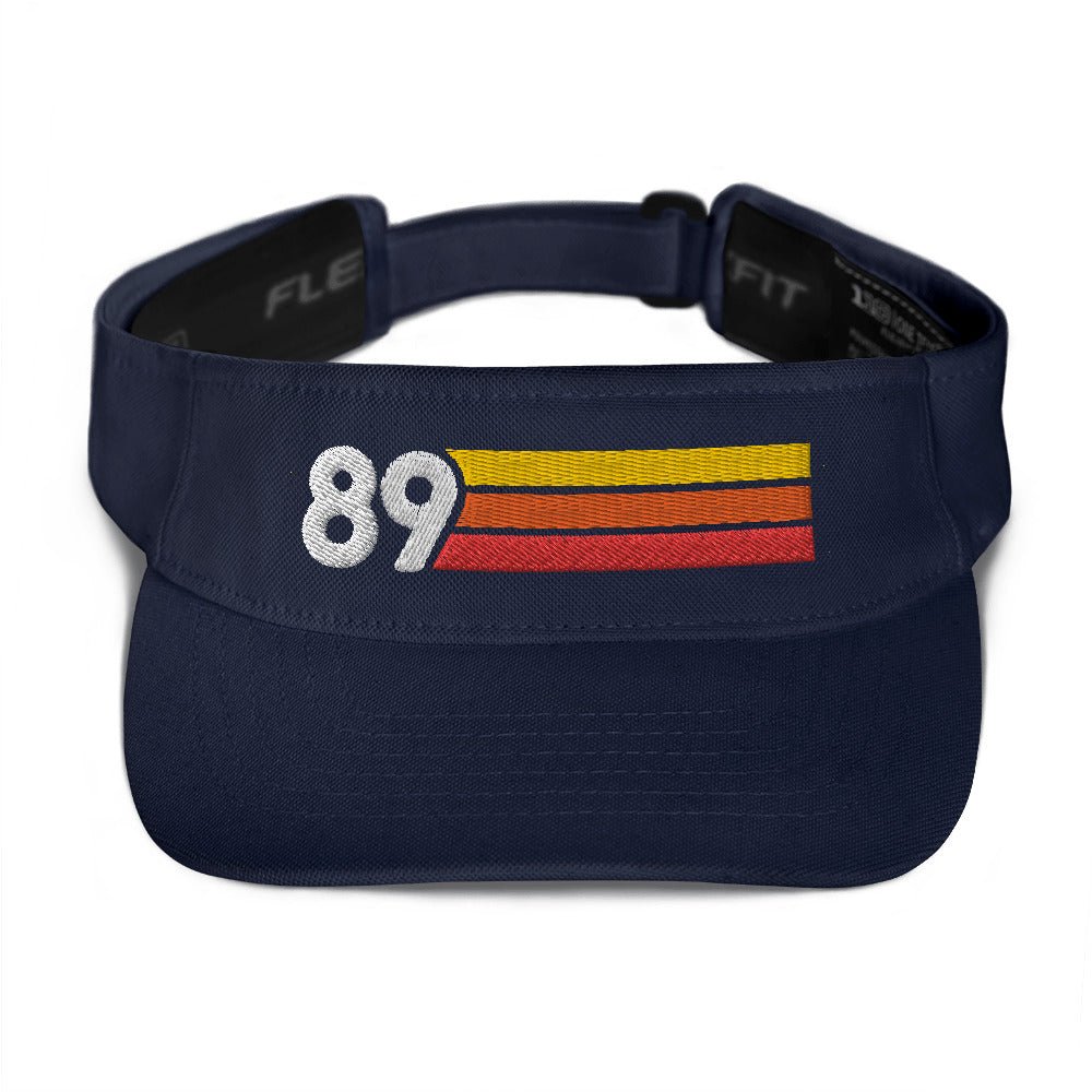 1989 Retro Birthday Anniversary Reunion Number 89 Visor - Styleuniversal