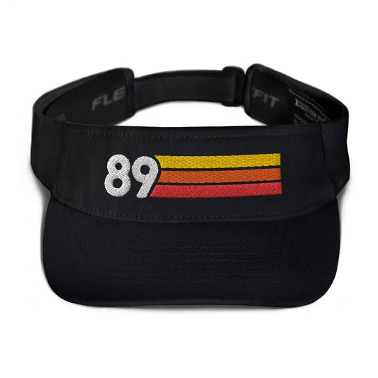 1989 Retro Birthday Anniversary Reunion Number 89 Visor - Styleuniversal