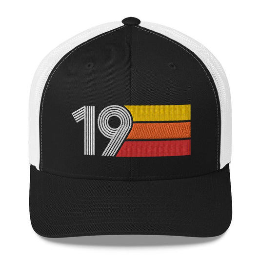 2019 RETRO BIRTHDAY GIFT NUMBER 19 MENS WOMENS TRUCKER HAT - Styleuniversal