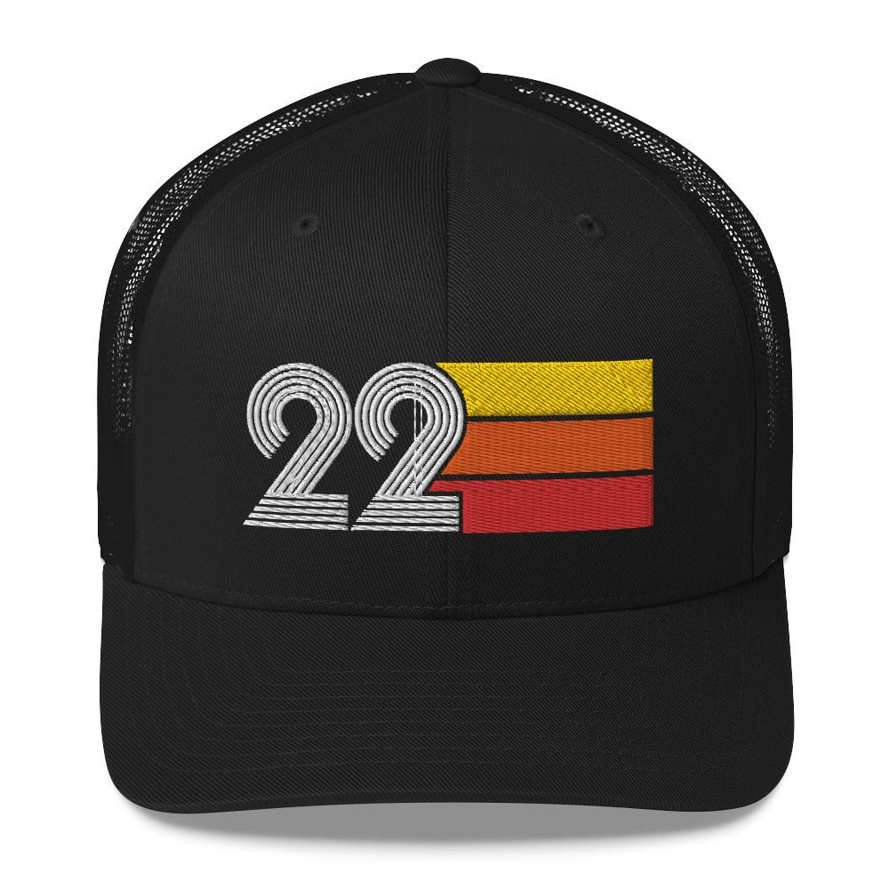 22 Retro Trucker Hat Birthday Gift Cap Decoration Party Idea for Women Men - Styleuniversal