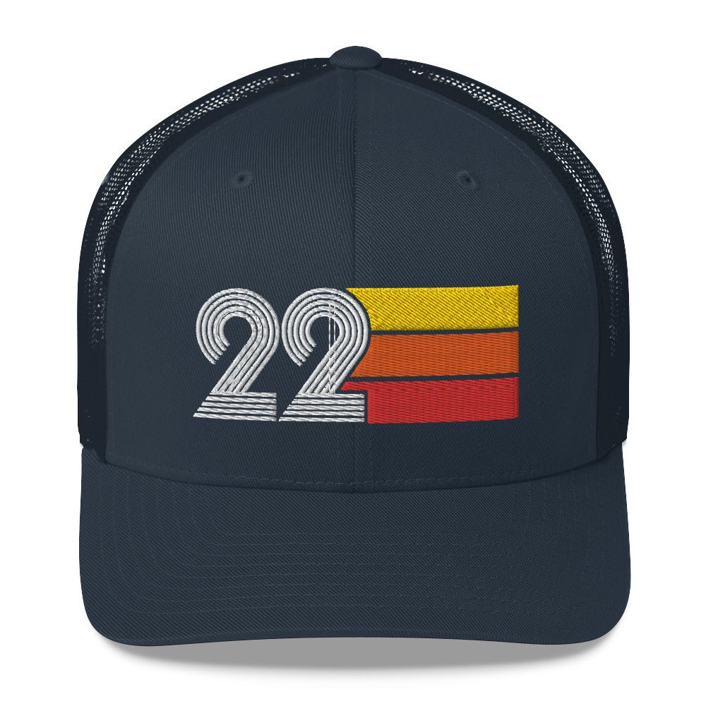 22 Retro Trucker Hat Birthday Gift Cap Decoration Party Idea for Women Men - Styleuniversal