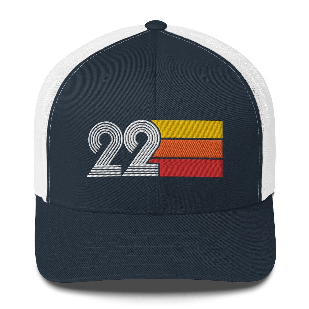 22 Retro Trucker Hat Birthday Gift Cap Decoration Party Idea for Women Men - Styleuniversal