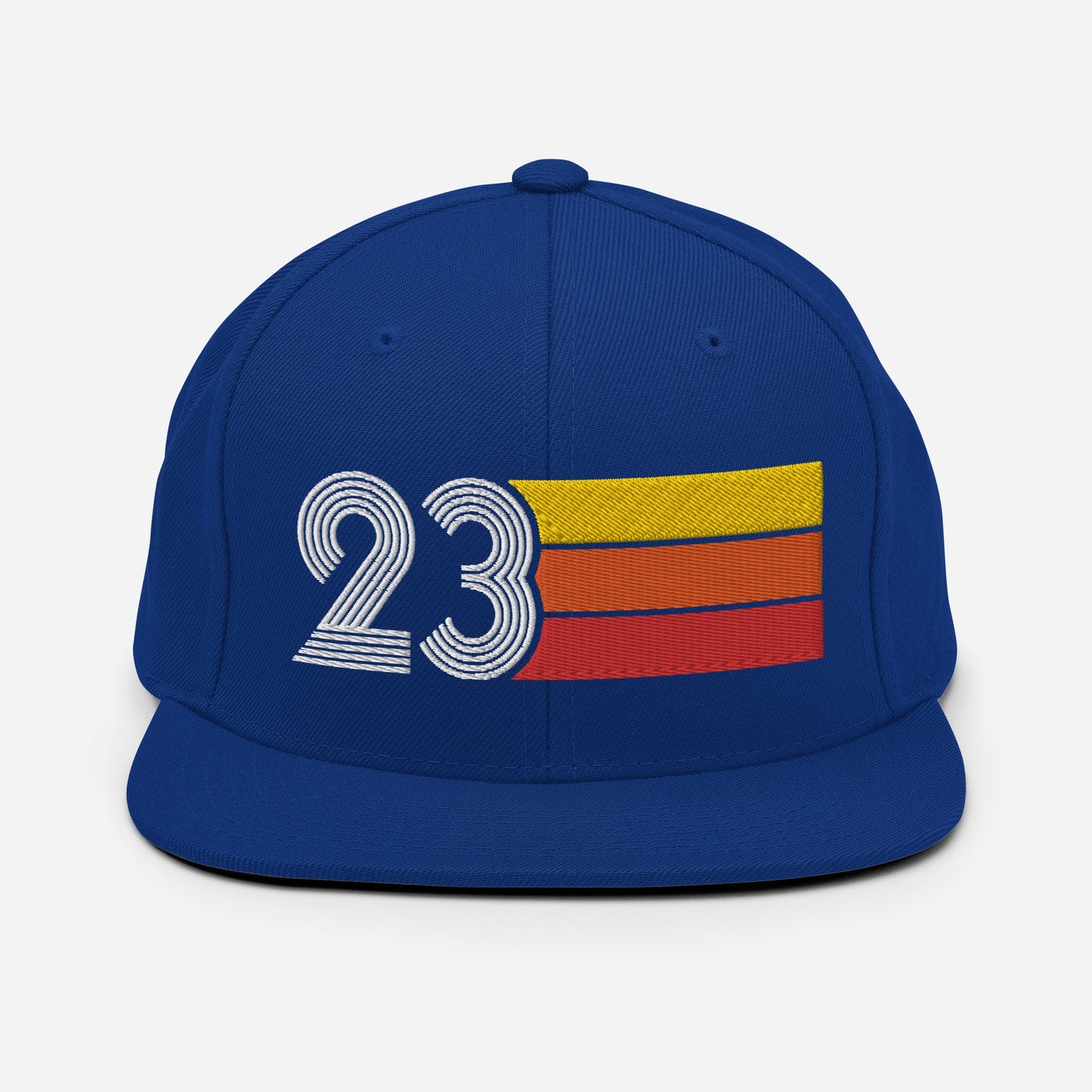 23 - Number Twenty Three 23rd Birthday Gift Idea Flat Bill Snapback Hat for Men and Women - Styleuniversal