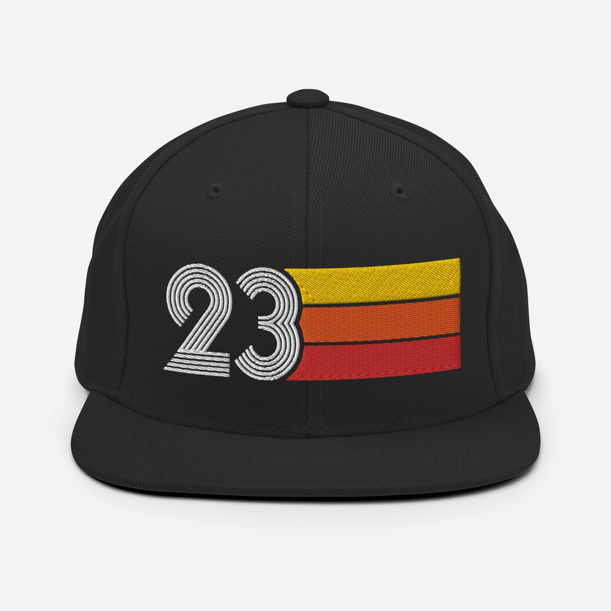 23 - Number Twenty Three 23rd Birthday Gift Idea Flat Bill Snapback Hat for Men and Women - Styleuniversal