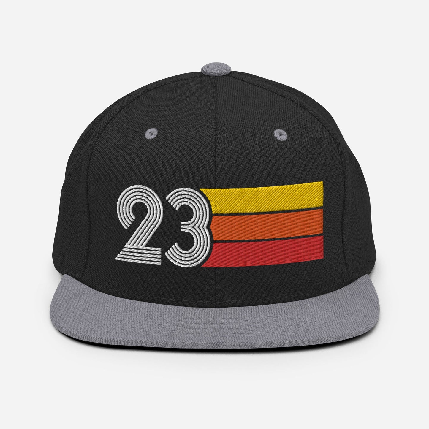 23 - Number Twenty Three 23rd Birthday Gift Idea Flat Bill Snapback Hat for Men and Women - Styleuniversal