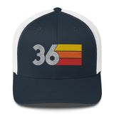36 Retro Trucker Hat Birthday Gift Cap Decoration Party Idea for Women Men - Styleuniversal