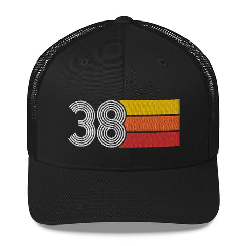38 Retro Trucker Hat Birthday Gift Cap Decoration Party Idea for Women Men - Styleuniversal