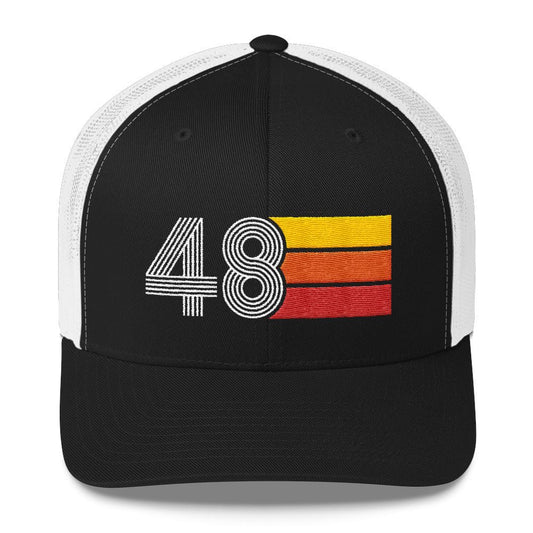 48 Retro Trucker Hat Birthday Gift Cap Decoration Party Idea for Women Men - Styleuniversal