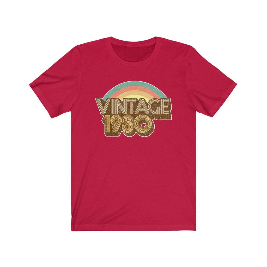 Vintage 1980 Unisex Jersey Short Sleeve Tee