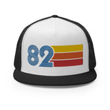 82 - Flat Bill Mesh Back Trucker Cap
