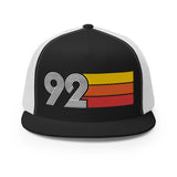 92 - 1992 Flat Bill Mesh Back Trucker Cap