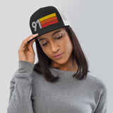91 - 1991 Flat Bill Mesh Back Trucker Cap