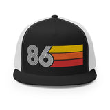 86 - Flat Bill Mesh Back Trucker Cap