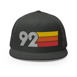 92 - 1992 Flat Bill Mesh Back Trucker Cap