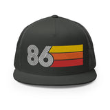 86 - Flat Bill Mesh Back Trucker Cap