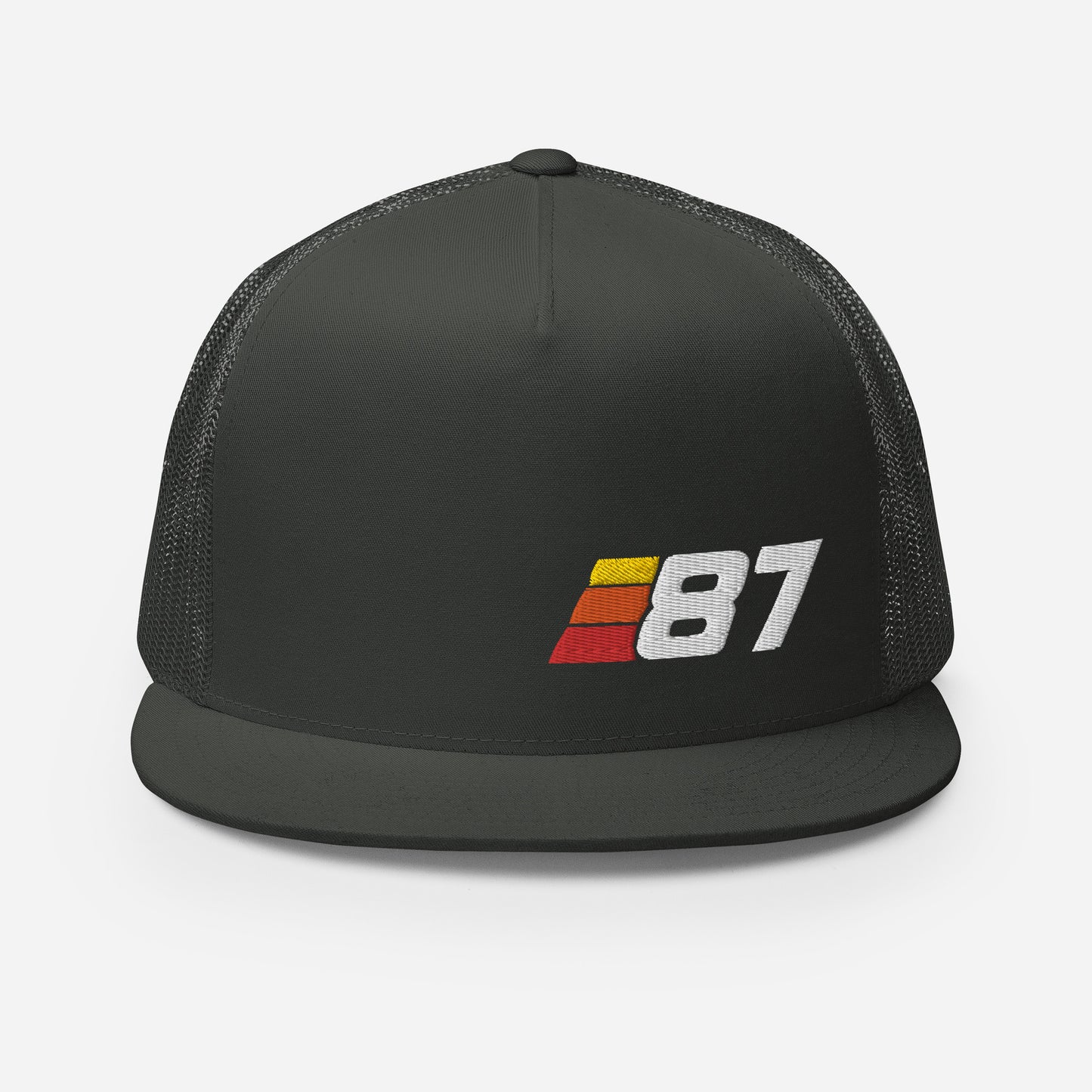 87 - Retro Sport Flat Bill Trucker Cap