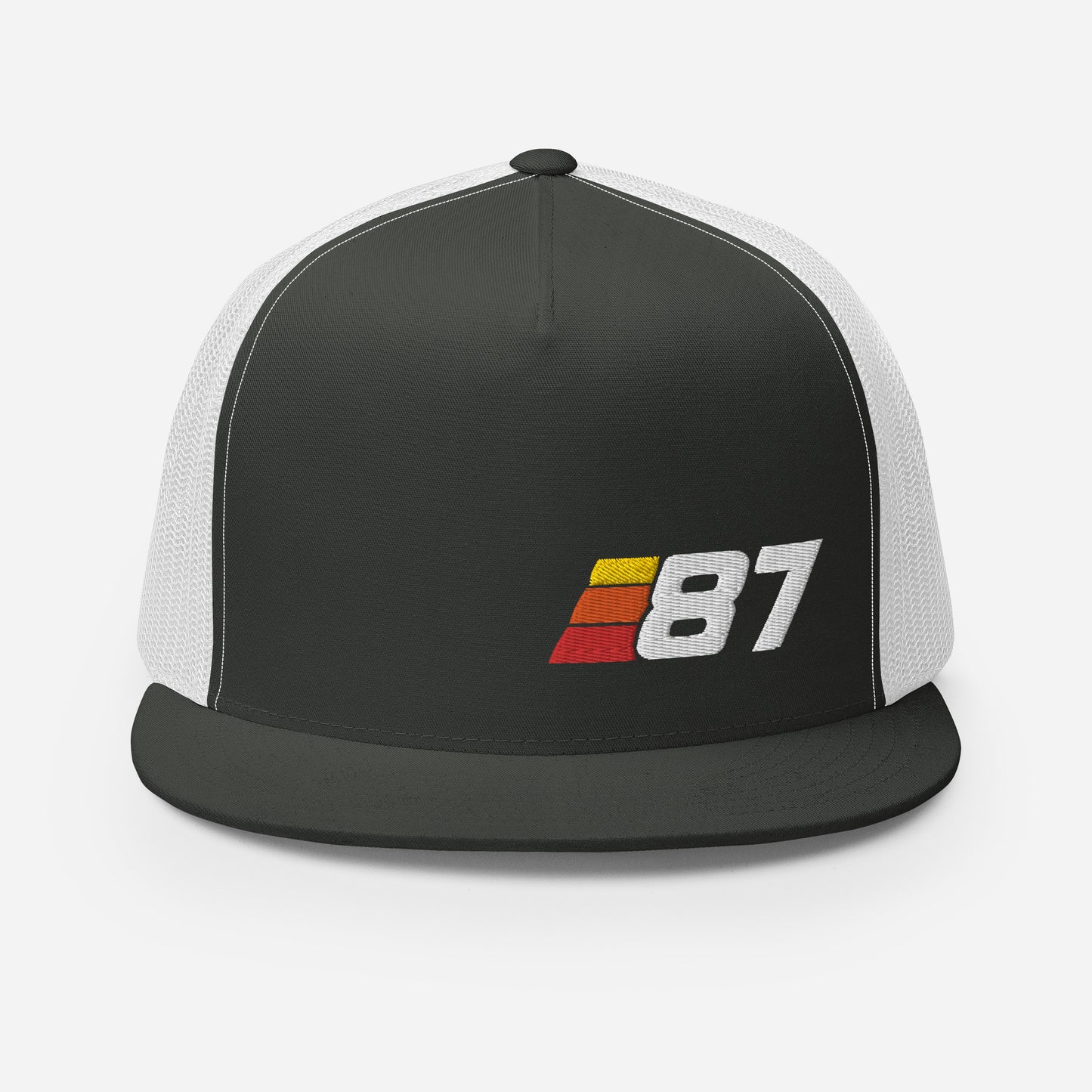87 - Retro Sport Flat Bill Trucker Cap