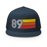 89 - Flat Bill Mesh Back Trucker Cap