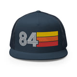 84 - Flat Bill Mesh Back Trucker Cap