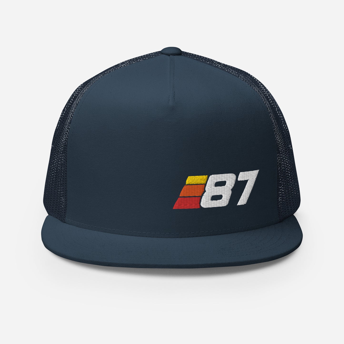 87 - Retro Sport Flat Bill Trucker Cap