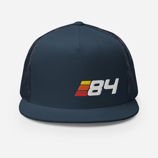 84 - Retro Sport Flat Bill Trucker Cap