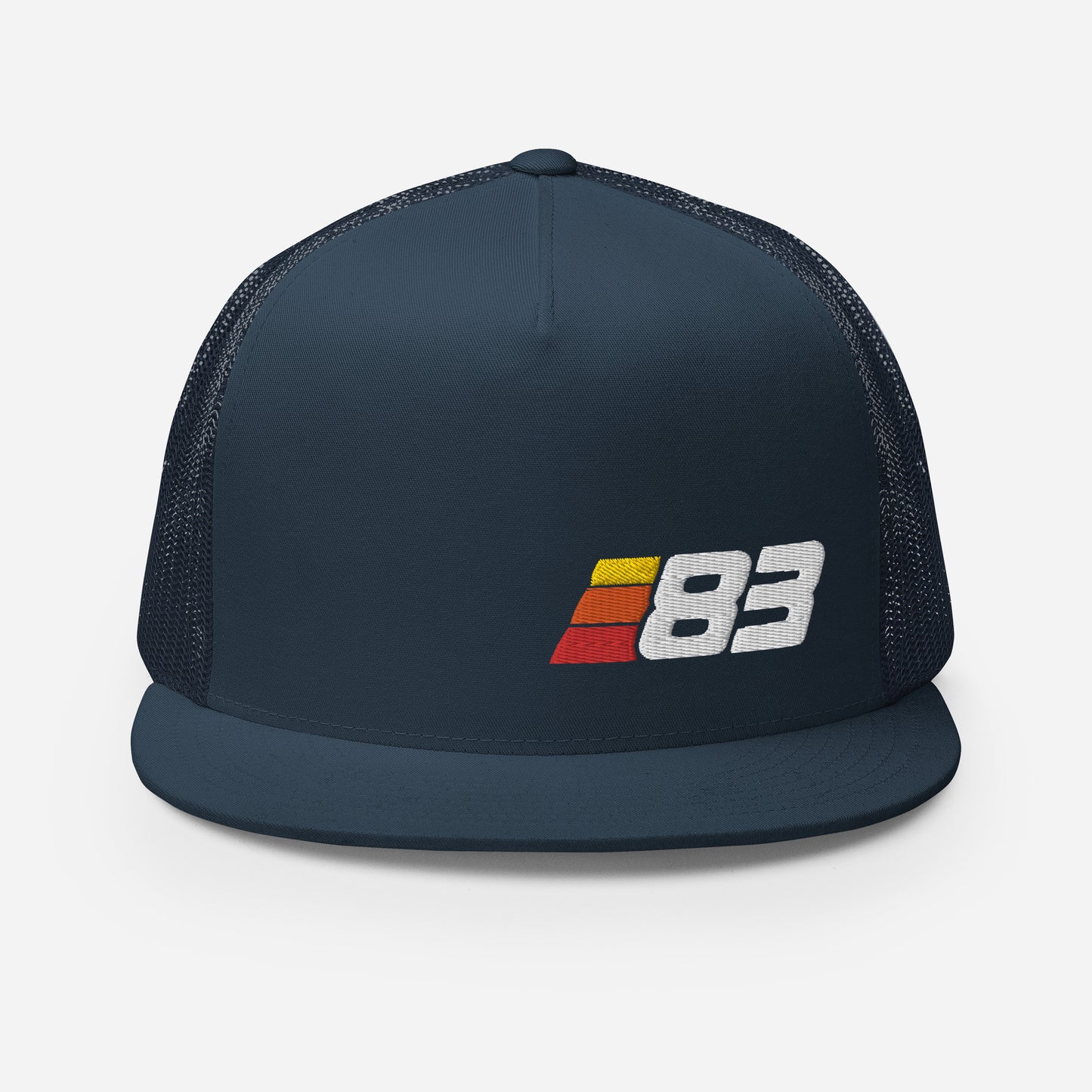 83 - Retro Sport Flat Bill Trucker Cap