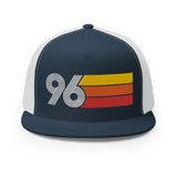 96 - 1996 Flat Bill Mesh Back Trucker Cap