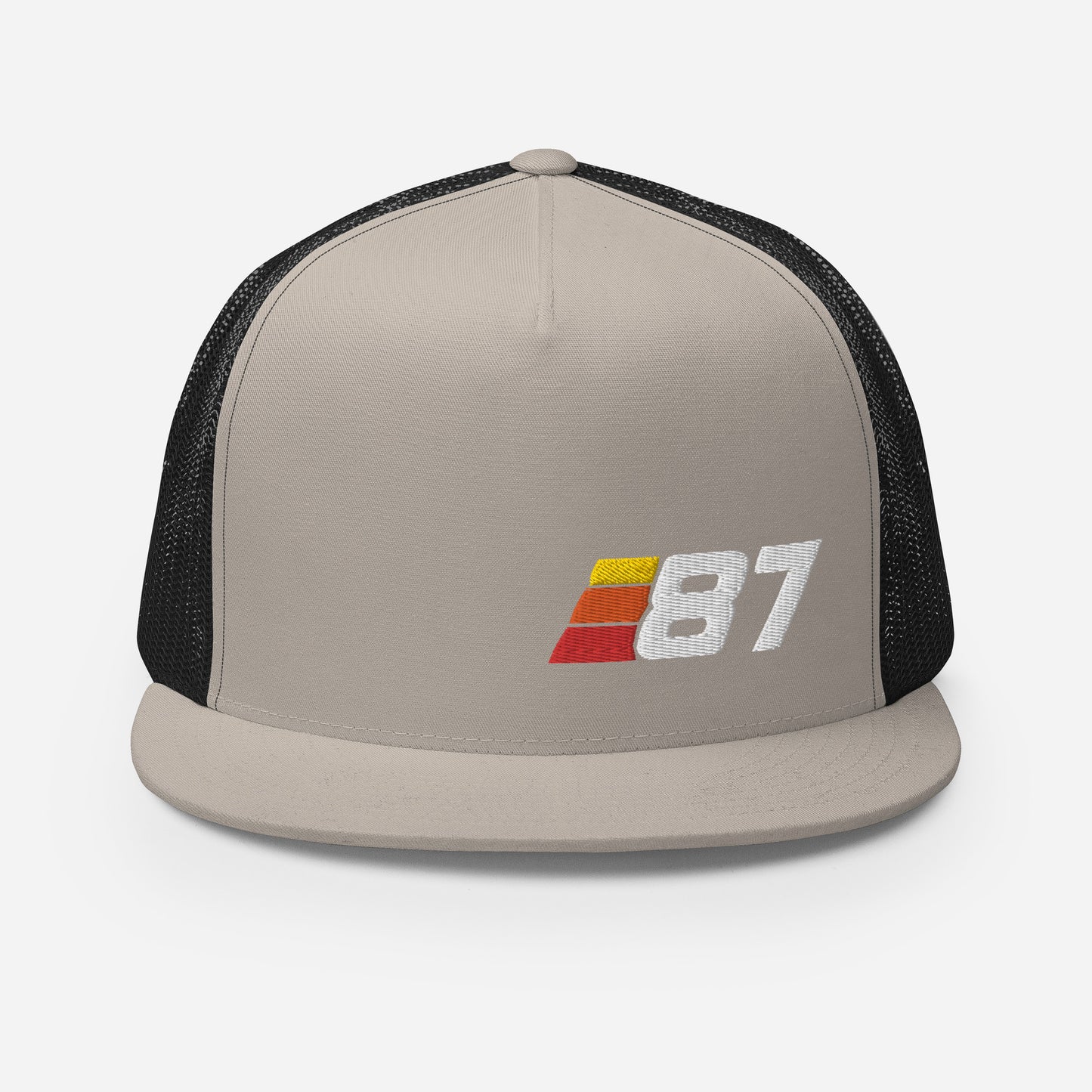 87 - Retro Sport Flat Bill Trucker Cap