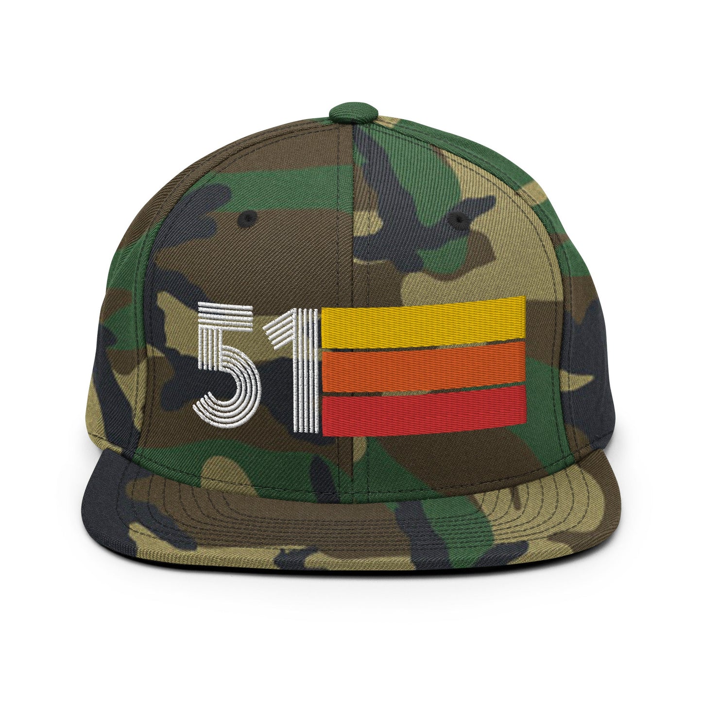 51 - 1951 Retro Tri-Line Snapback Hat - Styleuniversal