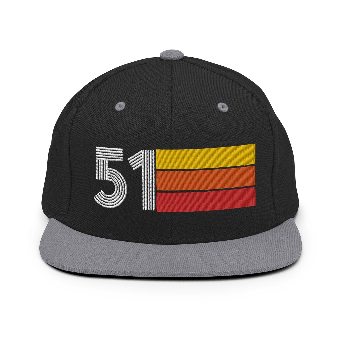 51 - 1951 Retro Tri-Line Snapback Hat - Styleuniversal