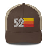 52 1952 Number Retro Trucker Hat Birthday Gift Cap Decoration Party Idea for Women Men - Styleuniversal