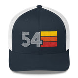 54 1954 Number Retro Trucker Hat Birthday Gift Cap Decoration Party Idea for Women Men - Styleuniversal