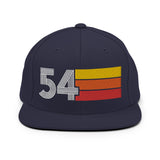 54 - 1954 Retro Tri-Line Snapback Hat - Styleuniversal